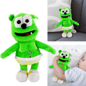 30cmSinging Gummy Plush Toys For Festive Patry Gift Gummy Bear Stuffed Dolls Peluche Sounding Bear Party Plushie Toys Kids Gift