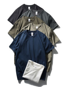 Áo Thun Nam Mùa Hè Nhanh Khô Thoải Mái Cổ Tròn Tay Ngắn Thường Ngày Thời Trang Áo Lót Màu Trơn Chất Liệu Vải Thoáng Khí