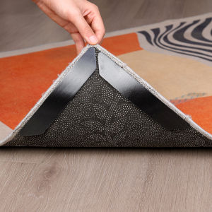 【On Sale】5Pcs สติกเกอร์ป้องกันการพรมลื่นใช้ซ้ำได้ซักได้เทปติดพรมแผ่นติดพรมแผ่นติดถาวรแบบติดเอง