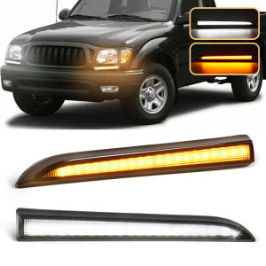 Đèn LED DRL Chạy Ban Ngày Cho Toyota Tacoma 2001-2004 Đèn Báo Rẽ Động Với Hoạt Ảnh Khởi Động Màu Trắng Vàng