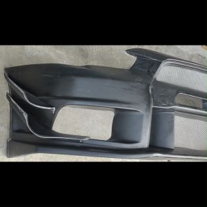 PROTON INSPIRA / MITSUBISHI LANCER EVO X VARIS V1 FRONT BUMPER WITH CANARD FIBER WITHOUT PAINT