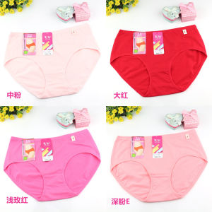 Pure Cotton Womens Underwear 4-Pack Breathable Comfortable Soft Butt Covering Mid-Waist Triangle Panties Daily Wear