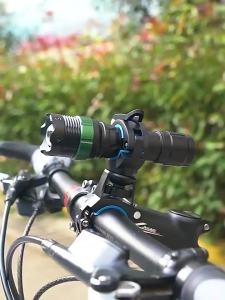 EELHOE | 1PC Bicycle Flashlight Holder Lamp Holder Night Riding Headlight Holder Lamp Clip Mountain Bike Riding Bike Accessories 1PC