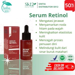 Serum Retinol Sr12 Serum Wajah Glowing Cocok Untuk Semua Masalah Kulit Flek Hitam Jerawat Kusam Bpom