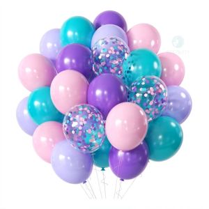 42pcs Macaroon Mermaid Balloon Set for Theme Birthday Party Decoration Supplies