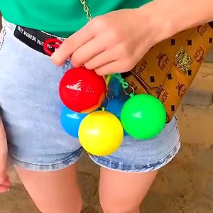 Jas hujan plastik motor raincoat lembut dengan wadah bola billiard unik gampang disimpan digantung