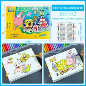 XIAOSHUGUOGUO | Sách Tô Màu & Vẽ SpongeBob SquarePants
