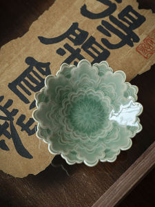 Chinese Style Ceramic Tea Cup Mat Handmade Gongfu Tea Set Accessories Yueyao Blue Porcelain Tea Coaster Heat Insulation Pad