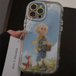 Oil Painting Little Prince Phone Case for Apple iPhone 16/15/14/13/12/11 pro Max And Xiaomi 15/14 Couples Soft Shell Huawei Pura80 Ins Style Mate70