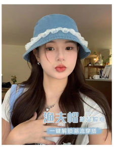 Mũ Lưỡi Trai Denim Mỏng Dễ Thương Cho Nữ Mùa Hè 2024 Mũ Lưỡi Trai Chống Nắng Họa Tiết Hoa Viền Phong Cách Ngọt Ngào Đa Năng Che Nắng