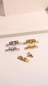 Furniture Cabinet Door Latch / Adjustable Double Brass Ball Catch / Cupboard Spring Clip Latches