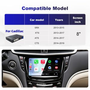 LEXXSON Wireless Carplay Android Auto Module For Cadillac SRX XTS ATS CTS 8 Inch Screen Car Play Adapter