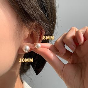 Magnetic Pearl Ear Cuffs for Women No Piercing Required Fashionable Elegant Jewelry New 2024 Design Gold Plated Artificial Gemstone