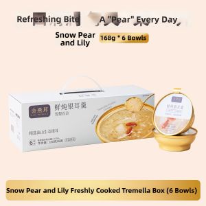 JINYANER | Instantly Prepared Fresh-served Silver Ear Dessert With Tapioca Seven Whites Mung Beans Red Beans Jujube Peach Gum