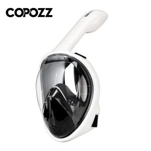 COPOZZ | COPOZZ Professional Snorkeling Diving Mask Underwater Scuba Full Face Snorkel Mask Anti Fog Goggles for Adult Swimming Equipment