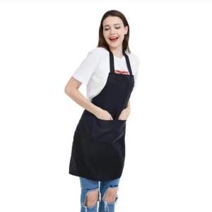 celemek polos pul badan cantik anti air untuk masak koki barista pelayan restoran motif cantik