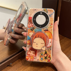 ZPOU Huawei Mate60 Pro+ Phone Case Magnetic Absorption Full Cover Protection Cute Cartoon Design for Men And Women