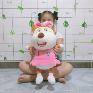 Sói bông Wolfoo & Lucy trong hoạt hình gia đình sói Wolfoo & Lucy chính hãng mềm mịn - sản phẩm cam kết như hình