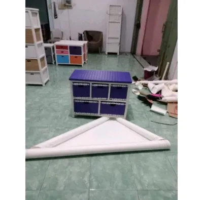 Terlaris COD Lemari Rotan plastik Meja TV Laci Susun 5 Datar buffet serbaguna Bebas pilih warna