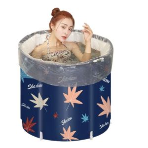 Disposable Bath Bath Bag Bath Bag round Barrel Foldable Bath Bag Bath Bucket Bath Bag Bubble Bath Bag Baby Thickened