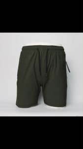 D157 Men's Big Size Summer Shorts With Zipper Pocket Garterized Stretchable Waist High Quality