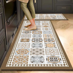 Thảm Nhà Bếp Chống Dầu Chống Bám Bẩn Nhanh Khô Làm Từ Đất Tảo Diatomite Dùng Một Lần VIKAMA Trang Trí Nhà Cửa 100% Polyester