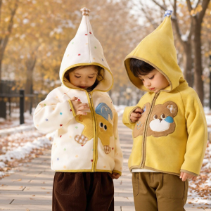 DUDUJIA | Anti-static Cartoon Hooded Jacket Autumn Kids
