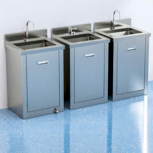 Induction Foot Pedal Operated Single/Double Sink For Cleanroom Laboratory