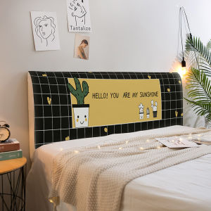 Nordic Ins Stretch Fabric Bedhead Cover Home Headboard Dustproof Decorative Protector (only Covernot Bed Headboard)