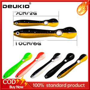 DEUKIO Mồi câu cá Chạch Grumpy Loach 10cm / 6g 67cm / 2g Cá sinh học nảy Mồi Mồi Mồi mềm Đuôi mồi