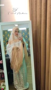 Mukena Dewasa Silk Milo Renda Premium Telekung Jumbo