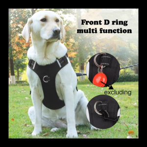 [Stock Ready] Durable dog Harness with Name tag Medium Big Pet Dog Durable Heavy Duty Comfortable Walking狗狗牵引绳 宠物胸背带