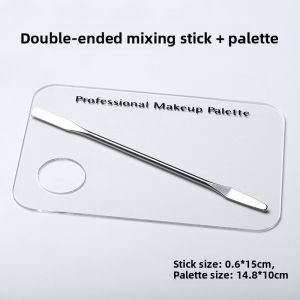 High Quality Nail Art Stirring Stick Phototherapy Gel Mixing Tool Metal Color Palette Easy to Clean Beauty Makeup Tools