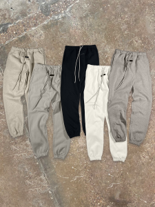 24 New Arrival Essentials Double Line Sweatpants Cloud Series Loose Exercise Ankle-Tied Fog American Casual Pants Men
