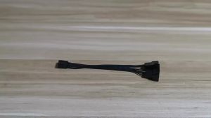 EELHOE | [NC]1Pc Computer Motherboard USB Extension Cable 9 Pin 1 Female To 2 Male Y Splitter Audio HD Extension Cable For PC DIY 10cm