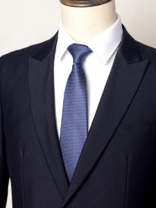 Romguest | Navy Blue Floral Tie 8cm