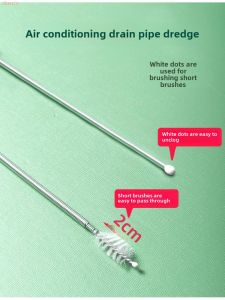 Air Conditioner Drain Pipe Unblocker Indoor Machine Leaking Tool Condensate Water Pipe Unblock 3 Meters Downspout Pipe Brush