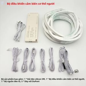 Bộ Đèn LED Dải Silicon 12V Ống Mềm Uốn Cong Tích Hợp Đèn LED Có Thể Cắt Tùy Ý Chống Nước Dùng Trang Trí Nhà Cửa.
