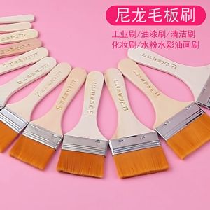 Nylon Paint Brush Wooden Handle Painting BrushesOil painting brush/BBQ brush/Watercolor Oil Painting brush art supplies