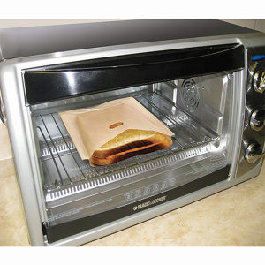 3 Pc Sandwich Toast Bag Toaster Bag Heat-resistant and High-temperature Resistant三明治烤面包袋耐热耐高温