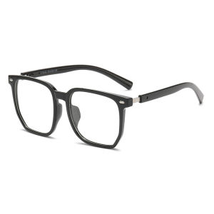 JN IMPRESSION Photochromic anti-blue light large-frame polygonal glasses frame Internet celebrity live broadcast hot-selling finished glasses