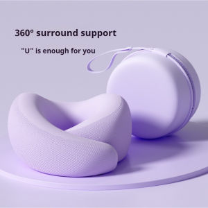 Travel Neck Pillow: Memory Foam U-shaped & Portable Adjustable Options