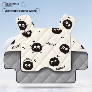 MONLEYTA | Thickened Fleece Windproof Electric Vehicle Cover Waterproof All-Season Large Battery Car Warmth Protection Spring Autumn Winter