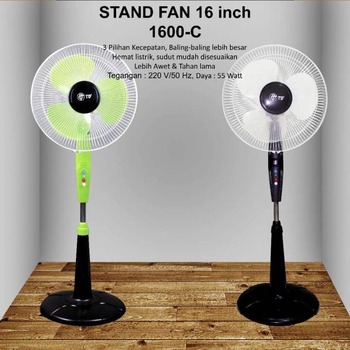 TD KIPAS ANGIN BERDIRI STAND FAN 16 INCH