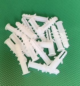 Plastic Expansion Pipe White Thorns Φ6mm 8mm Plastic Expansion Screw Hardware Tools for Building And Construction
