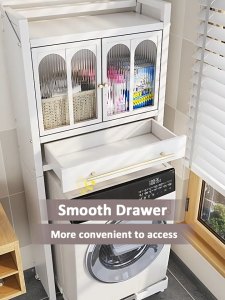 NBSail ชั้นวางสไตล์มุสลิม ชั้นวางห้องน้ำ เครื่องซักผ้า ชั้นวางพร้อมฝาครอบ เครื่องซักผ้า ชั้นวางซักผ้า