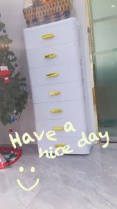 ลิ้นชัก ตู้ข้างเตียง ชั้นใส่เสื้อผ้า ลิ้นชักพลาสติก พร้อมล้อเลื่อนปลอดภัย