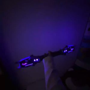Flash Sword Gravity Double Sword Gravity Sword Light Stick Role Playing Toy Weapon Toy Flash Weapon Sound Color Scalable Light Sword Boy Gift