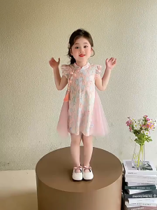 [2-9 Years] daidai (Ready Stock) Girl Dress Cheongsam Kid Children Baby CNY Chinese New Year 女童连衣裙儿童公主裙旗袍汉服宝宝裙子国风