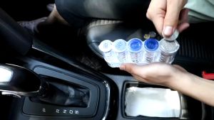 Esatop กล่องใส่เหรียญ 5 ช่อง พกพาได้ ที่เก็บเหรียญ ที่เก็บของในรถ